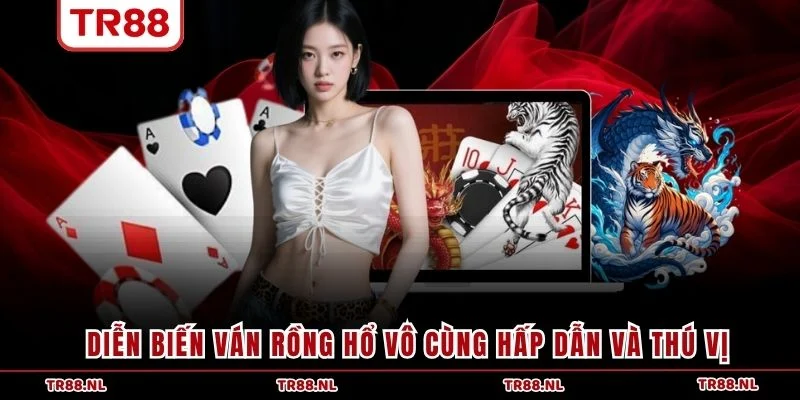 Diễn biến ván Rồng Hổ vô cùng hấp dẫn và thú vị