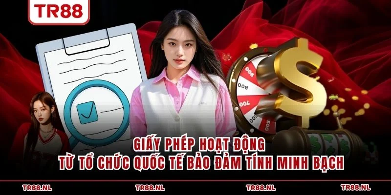 Giấy phép hoạt động từ tổ chức quốc tế bảo đảm tính minh bạch