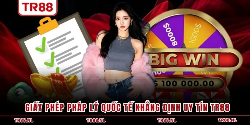 Giấy phép pháp lý quốc tế khẳng định uy tín TR88