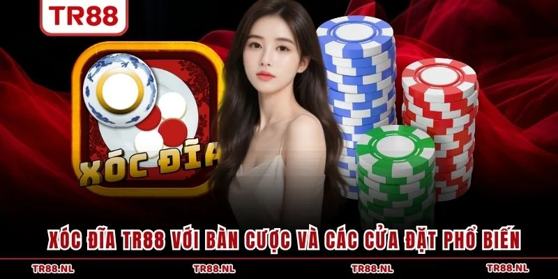 Xóc đĩa TR88 với bàn cược và các cửa đặt phổ biến